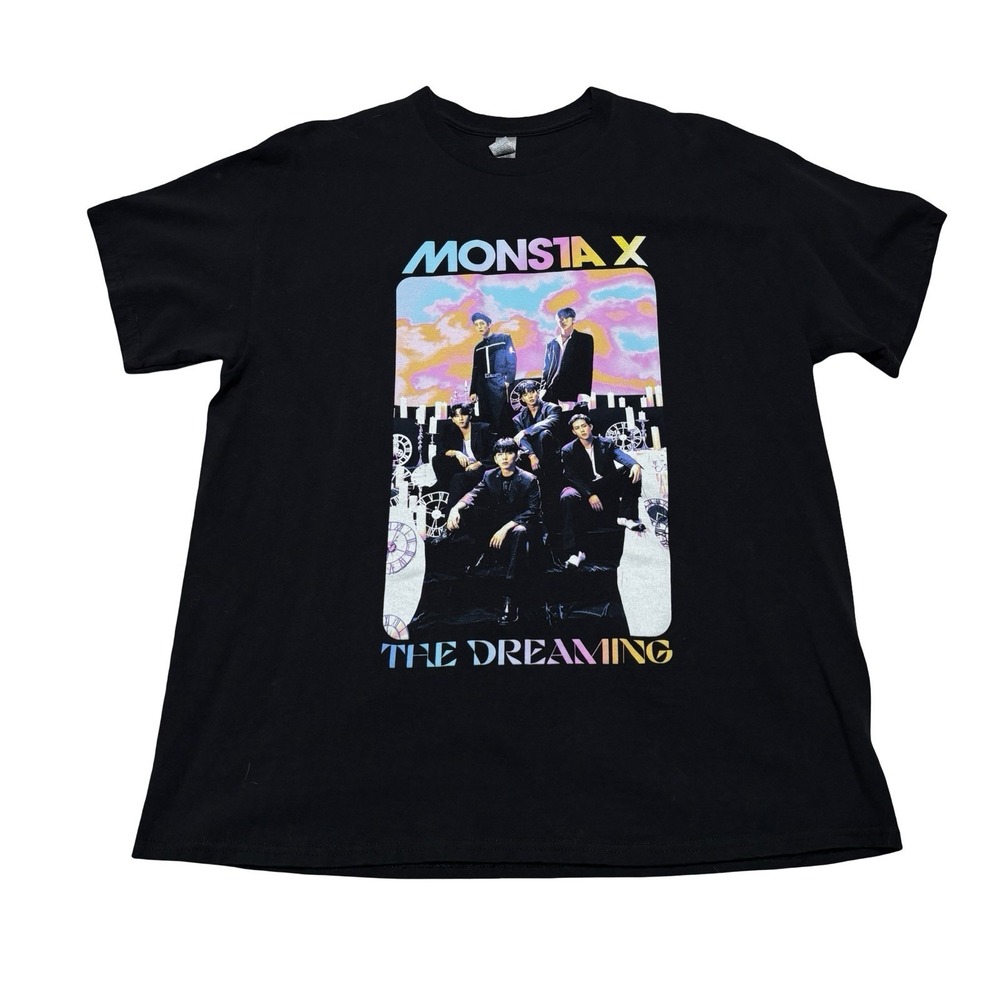 Monsta X Official "No Limit The Dreaming" U.S. Tour 2022 T‎ Shirt XL 22.5 x 29